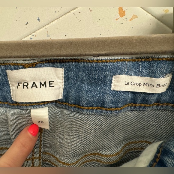 Frame Le Crop Mini Boot Cascade Hem - Wavey - Size 26 - Picture 4 of 4